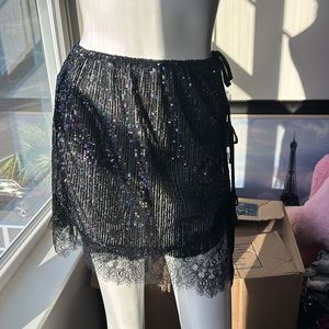 INTIMATELY FREE PEOPLE GOLD RUSH HALF SLIP SKIRT SIZE XS NWT